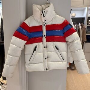 SAM. Kids Puffer Jacket - White, Red, and Blue
